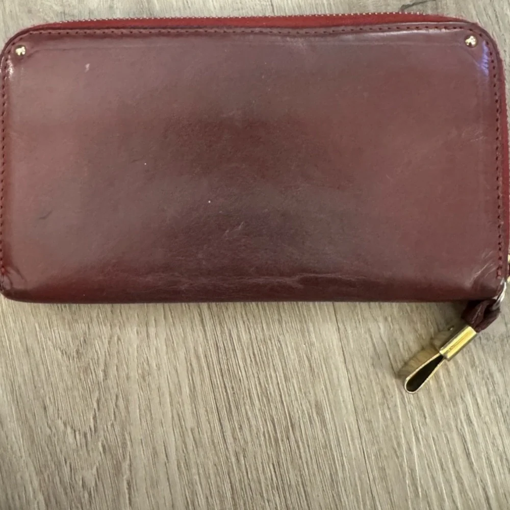Chloe burgundy soft leather wallet